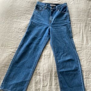 Levi’s high waisted straight jeans